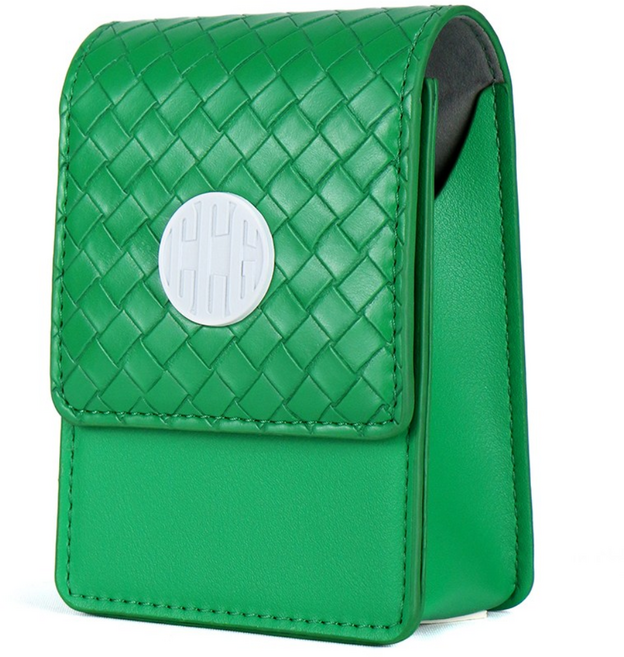 써클 디자인 골프 거리측정기 케이스 부쉬넬 클립형 벨트형 파우치, 그린, 1개