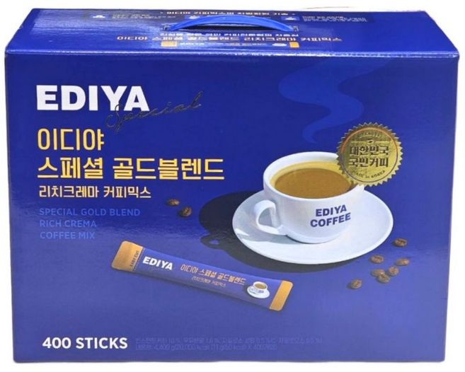 이디야 스페셜 골드블렌드 커피믹스, 11g, 400개입, 1개
