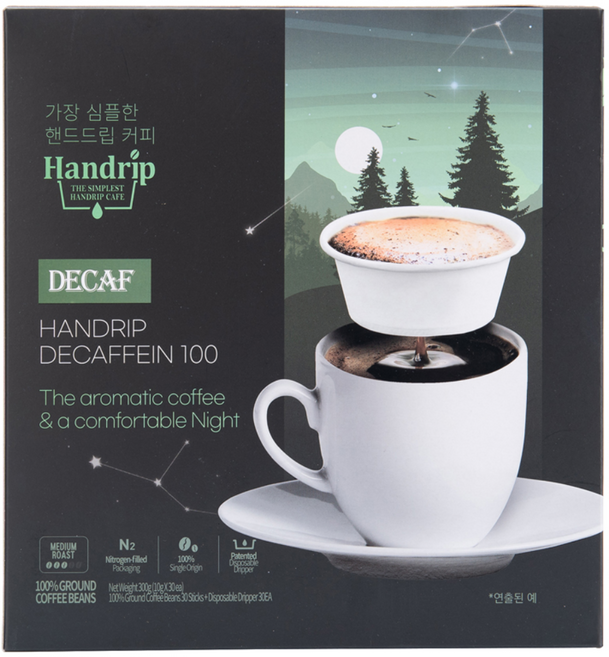 핸드립 디카페인100 드립백커피, 30개입, 1개, 10g