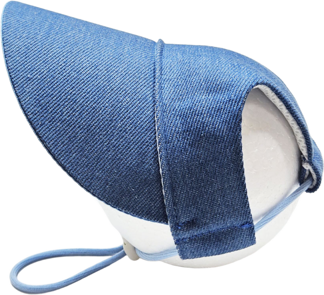 하니펫 강아지 자외선차단 모자 데님썬캡, 1개, 청