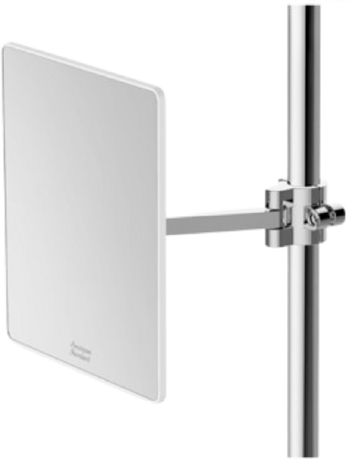 아메리칸스탠다드 레인샤워 파이프 + 슬라이드바 설치형 사각 면도경 FH1046, 1개, 1세트