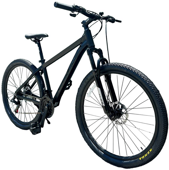 클릭 알루미늄 시마노 21단 디스크브레이크 MTB 자전거 27.5D 미조립, 무광블랙 미조립, 1개