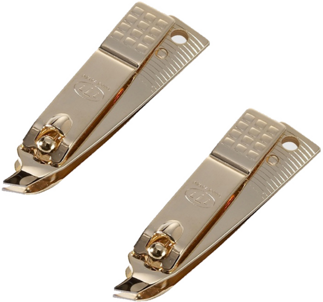 쓰리세븐 777 큐티클트리머 CT-121ZG 손톱 내성 발톱 큐티클 제거 사이드 깍이 손톱깍기 손톱정리기, 2개