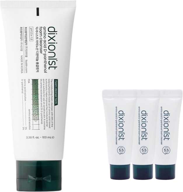 딕셔니스트 아미노산 디판테놀 약산성 비건 폼클렌저 100ml + 미니어처 20ml 3개, 1개