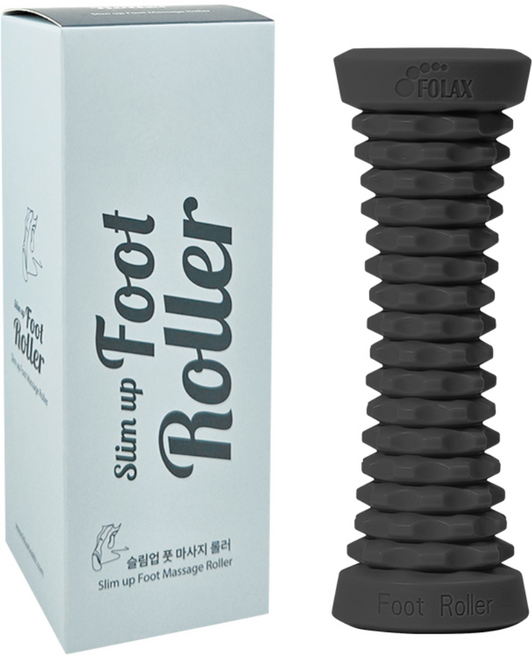포렉스 풋롤러 발 지압 마사지 발바닥 종아리 마사지기, 1개, 쿨그레이