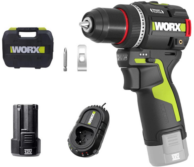 웍스 WU135 2.0싱글 스마트클러치 충전 드릴 드라이버 너구리해외쇼핑 WORX, 1개