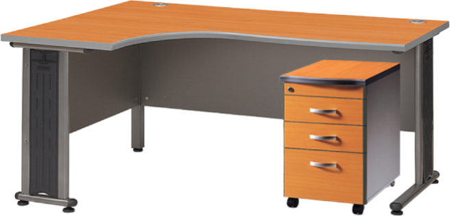 가구뱅크 OA 책상세트 (L퍼즐책상1400+이동서랍) 사무용책상 사무실책상 ㄱ자책상 L자책상 수납장 서랍장, (L퍼즐1400+서랍)망비우