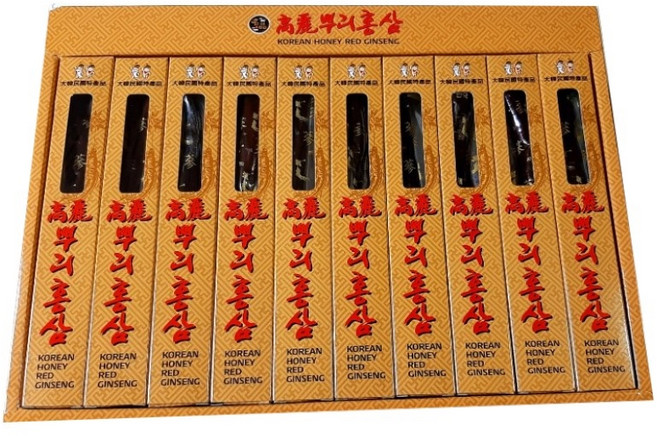 [고려뿌리홍삼] 홍삼정과 10뿌리씩 총 4 box-쇼핑백 (빠른당일배송), 200g, 4개