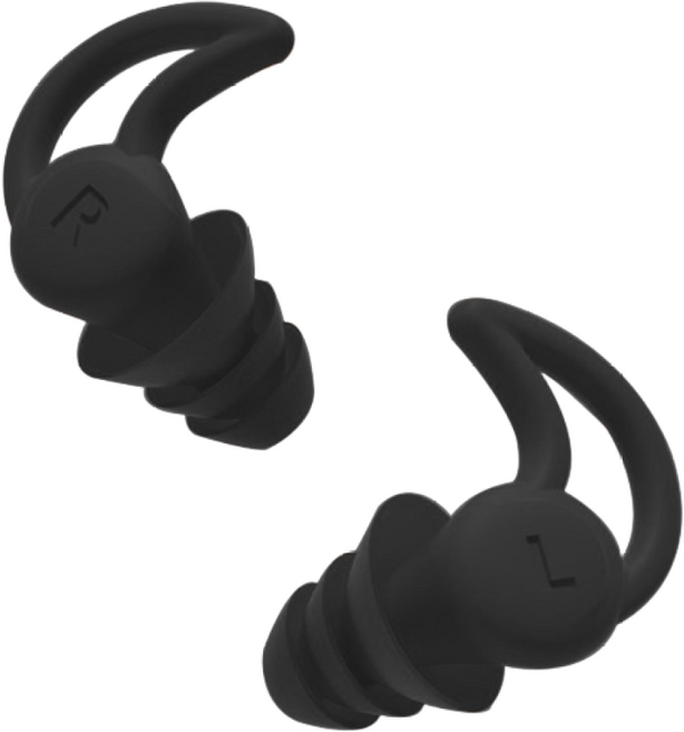 럭키픽 4중 소음차단 청력보호 실리콘 이어플러그 수면 수영 수험생 군인 귀마개 블랙 1+1, 2세트, 블랙 4개