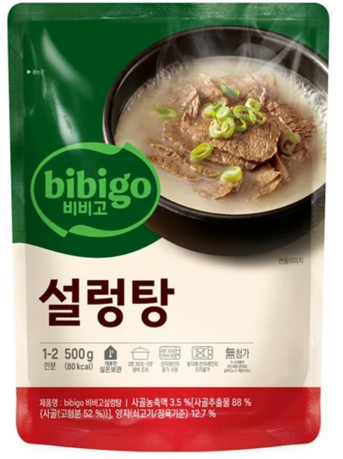 CJ 누구나조아 비비고 설렁탕 500g, 1개