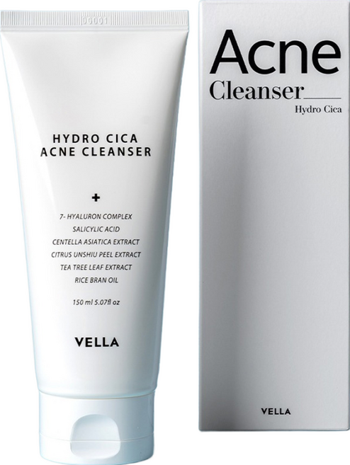 VELLA 하이드로 시카 아크네 클렌저, 150ml, 1개