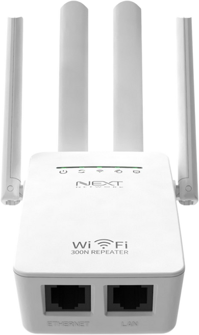 넥스트유 11N 300M WiFi 무선거리연장기 외장안테나, NEXTU 334N-AP]화이트[, 1개
