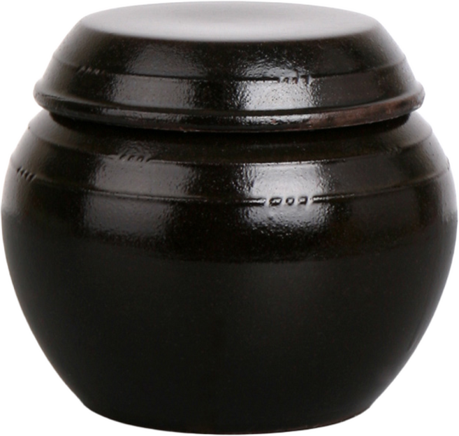 무공해 옹기 항아리 1kg 소금 단지, 1개