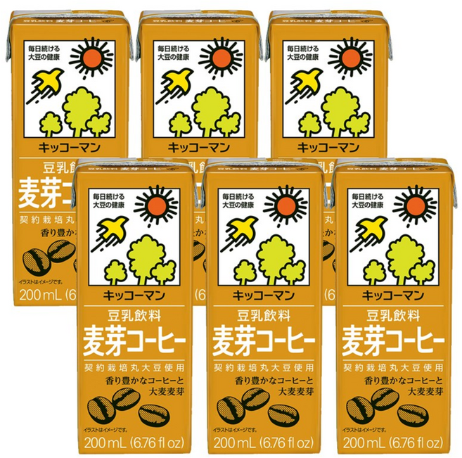 기꼬만 두유 커피맛 200ml X 6개