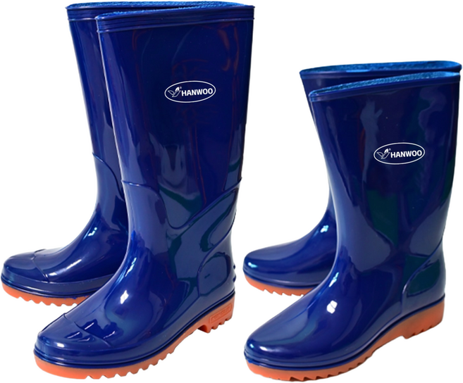 한우 PVC 장화 작업화 갯벌 농사 청소 패션장화 방수 미끌림방지 부츠