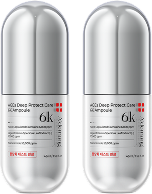 아드망 항당화 에이지이에스 딥 프로텍트 케어 6케이 앰플, 2개, 45ml