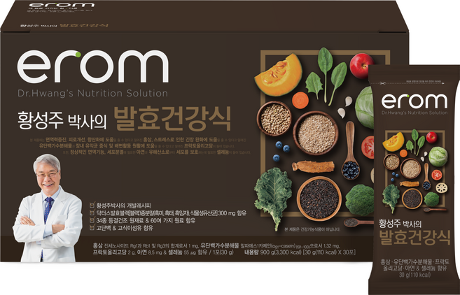 이롬 황성주박사의 발효건강식 30g x 30포 (1케이스) (소비기한 26.08.18), 1개