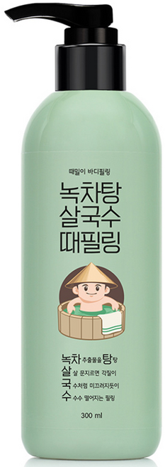 라끄베르 녹차탕 살국수 때밀이 바디필링, 300ml, 1개
