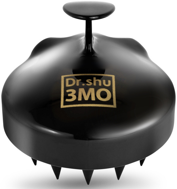 [ 닥터슈 ] 두피 각질 마사지 케어 샴푸브러쉬, 블랙, 1개