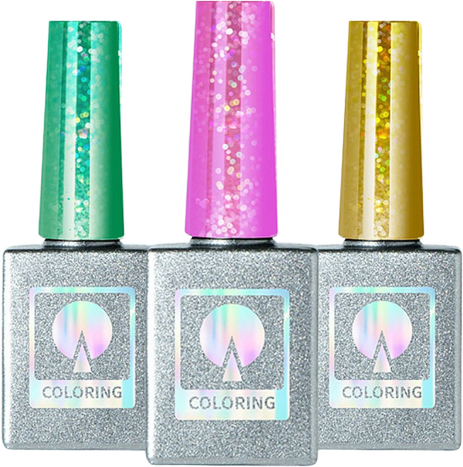 뷰젤 나홀로 시그널 라이트 글리터젤 3종 택1 반짝이젤네일, 시그널_그린, 1개