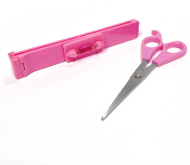 셀프 앞머리 컷트 수평집게+가위 SET, 1개