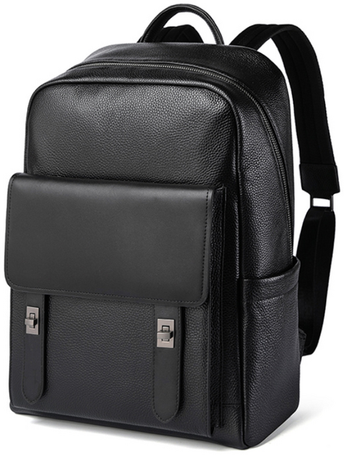 Mimi Market 남성 소가죽 백팩 정장 캐주얼 대용량 15.6인치 노트북 가방 PH-140