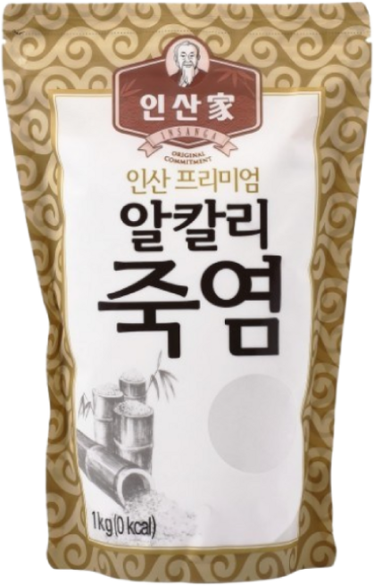 [정품]인산가 인산죽염 4회 프리미엄 알칼리죽염 분말(미세가루), 1kg, 1개