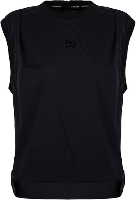 [보그너] 여성 라운드 저지 베스트 BLACK