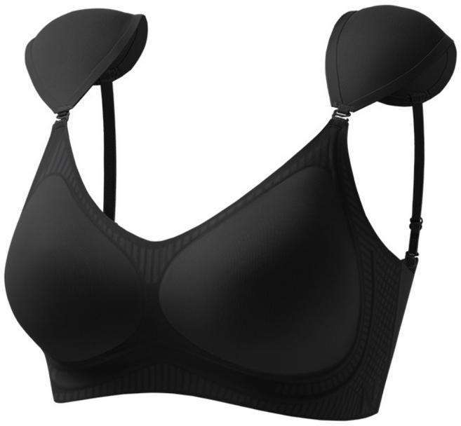 [분리 가능]여자 직각어깨 숄더 패드 심리스 브라 어깨패드 일체형 어깨뽕브라(몸매를 더 예쁘게 만드는 패션 코디 필수품)
