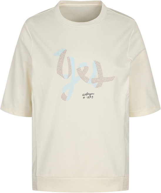 [올포유] 여성 우븐배색 블라우스형 반팔 티셔츠 ALTRN3331-102