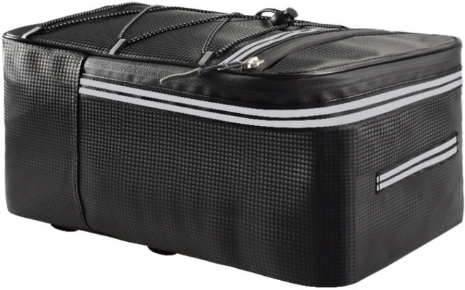 어썸드로우 자전거 뒷좌석 짐받이 가방 15L, 블랙, 1개