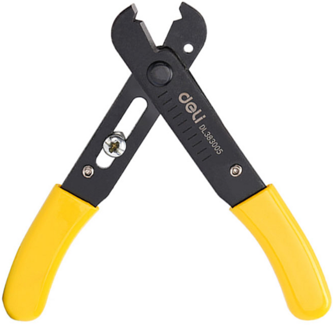 델리툴즈 심플 와이어 스트리퍼 미니 전선 스트리퍼 피복 제거, 1개, 심플 와이어스트리퍼 (DL383005)