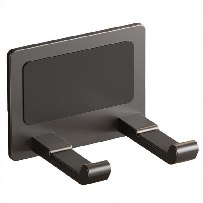 미짱 무타공 헤어 드라이기 거치대 알루미늄소재, 그레이, 1개