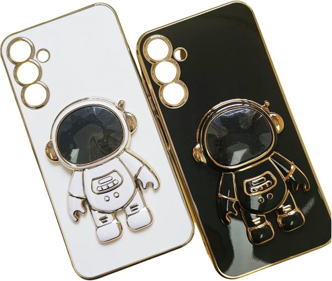 갤럭시A35 미클링 큐티 스페이스맨 스탠드 거치대 젤리 케이스