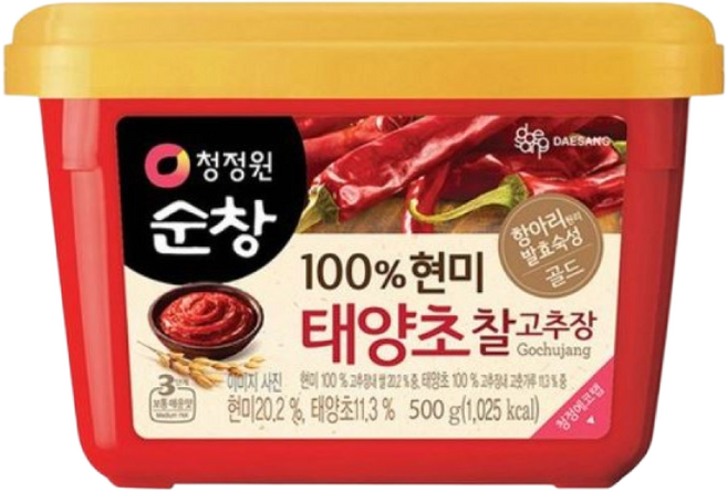 청정원순창 100% 현미 태양초 찰고추장, 500g, 20개