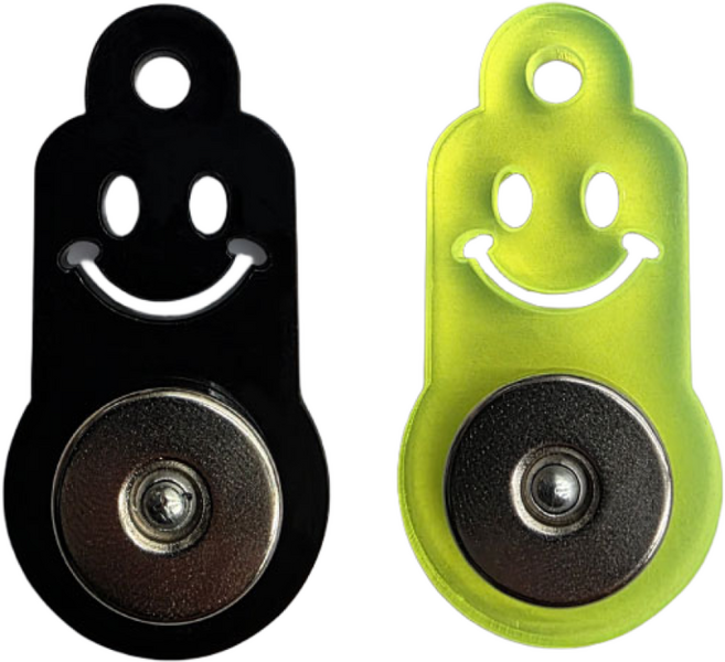 원탑 배달대행자석 조끼고리 라이더자석 스마일고리자석 고리자석 조끼자석 라이더자석 아크릴자석 배달대행 스마일자석, 색상랜덤