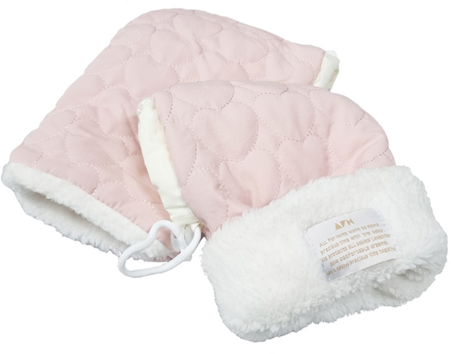 락모터스 킥보드워머 핸들워머 장갑 글러브 겨울 방한 장갑 악세사리 자전거, 1세트, 핑크