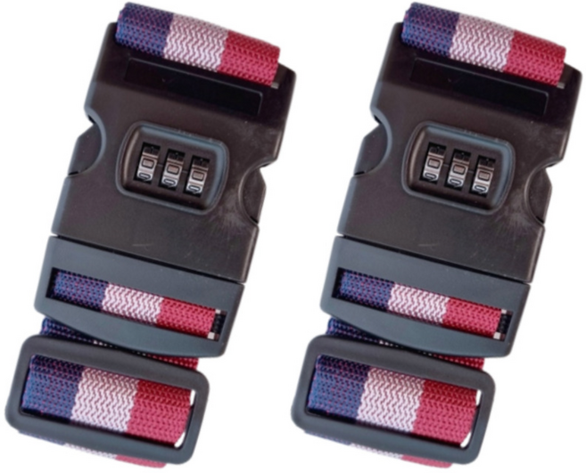 캐리어벨트 여행가방 버클 번호키형 잠금 스트랩밴드 터짐 방지 1+1