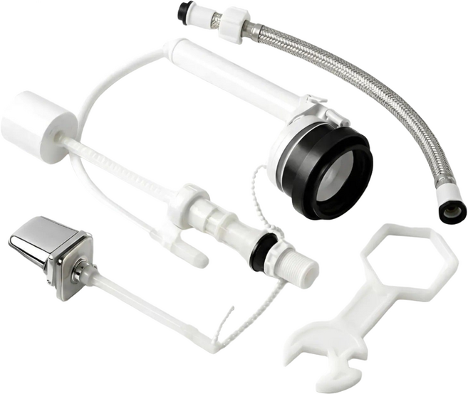 뷰몰 국산 양변기부속품 + 조립 공구 세트, 측면내림형