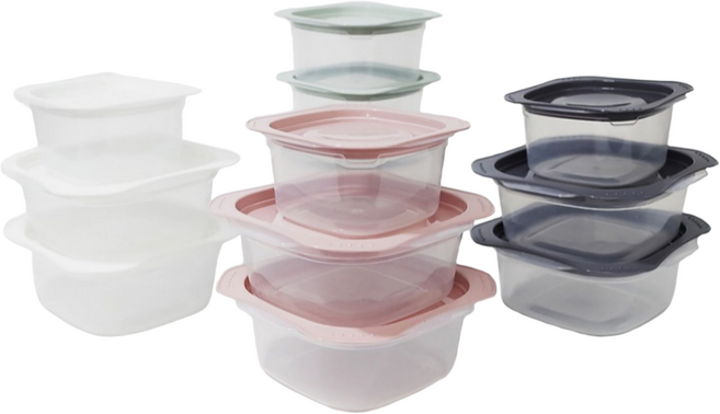 [국내생산] 온더밥 전자레인지용 냉동국 용기 냉동밥 용기 500ml x 8개