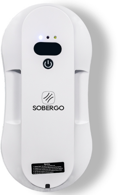 SOBERGO slim 6.2cm 유리창 로봇청소기, 화이트