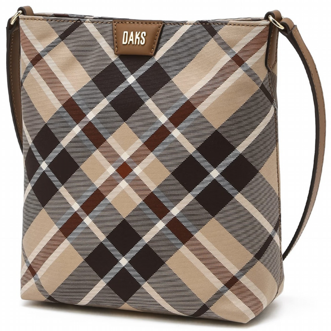 [닥스][정품]브라운 체크 크로스백(선물포장)