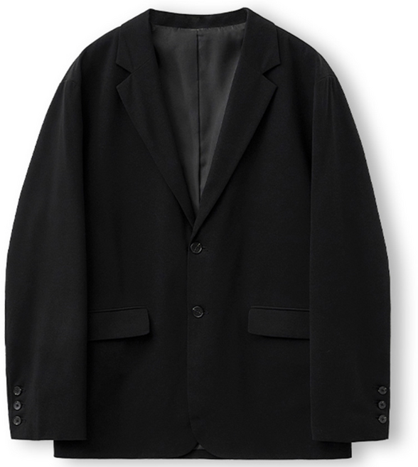 탑보이 링클프리 오버핏 투 버튼 블레이저 자켓 (TC037)