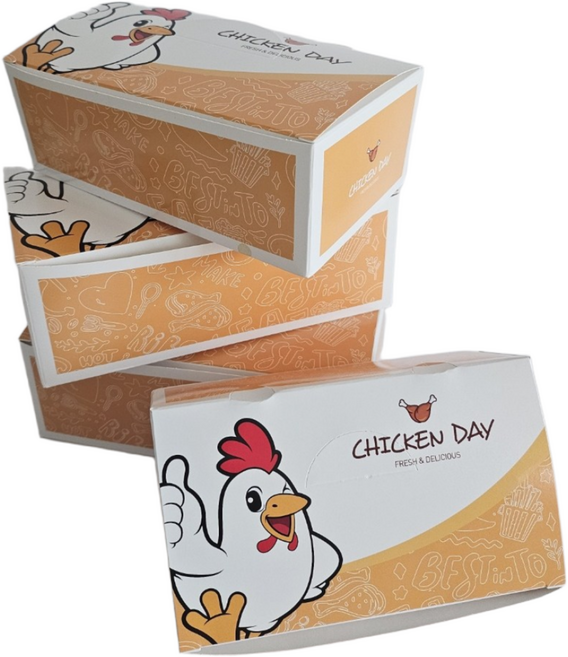 치킨 통닭 닭강정 닭 튀김 떡볶이 박스 상자 소 중 대 200개 한마리 두마리 한마리반[박스공장 직배송], 1박스, 200개입