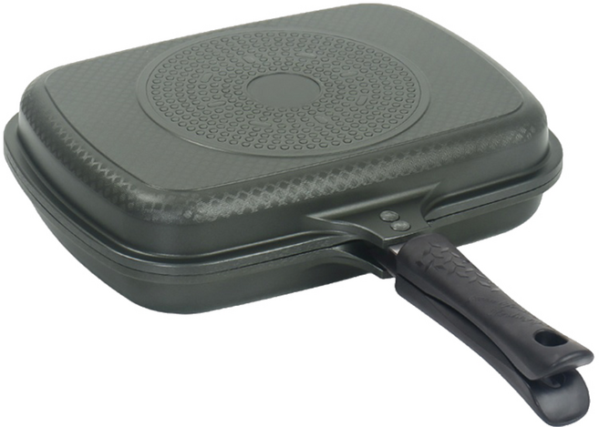 에코하임 인덕션 IH 양면팬 점보그릴 후라이팬, 1개, 본품, 그린