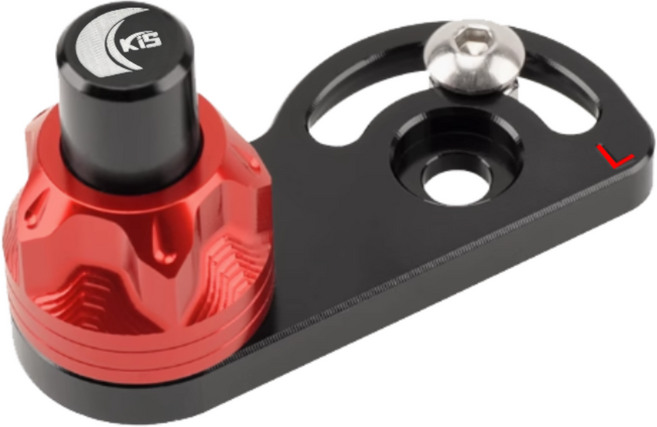 CHEKIS 범용 사이드브레이크 파킹 브레이크 PCX NMAX FORZA SYM, 왼쪽, 레드