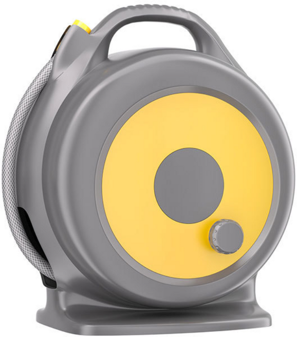 레몬 20m 정원 물주기 호스 세트 다기능 분사 노즐 물총 세차 청소 농작물 관수용, 옐로, 1개