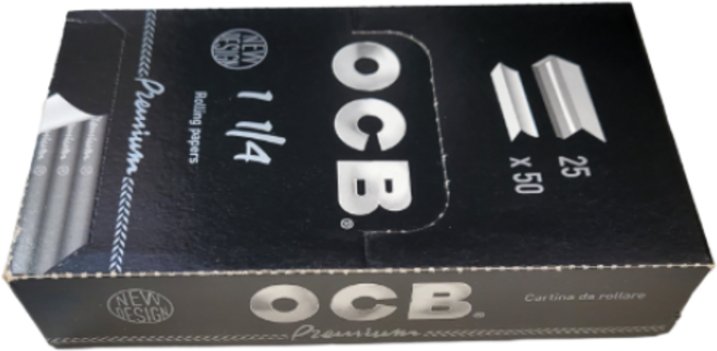 OCB 오씨비 프리미엄 페이퍼 78mm 1BOX(25EA), 1개, 블랙