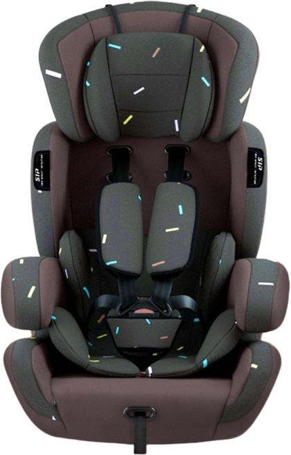 9개월~12세 아기 자동차 안전 카시트 유아 회전형 주니어 좌석 다기능 충격흡수 ISOFIX, 커피 [3개월~12세 어린이에게 적합]
