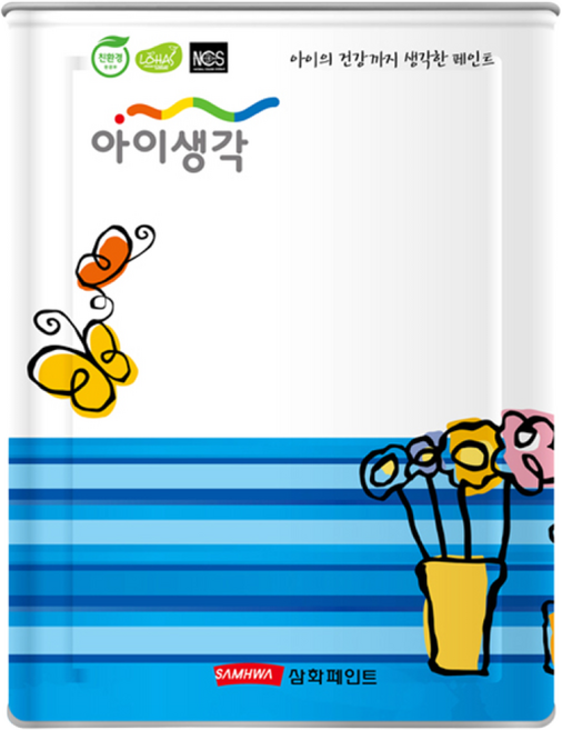 삼화페인트 아이생각 외부프로 백색 18L, 1개